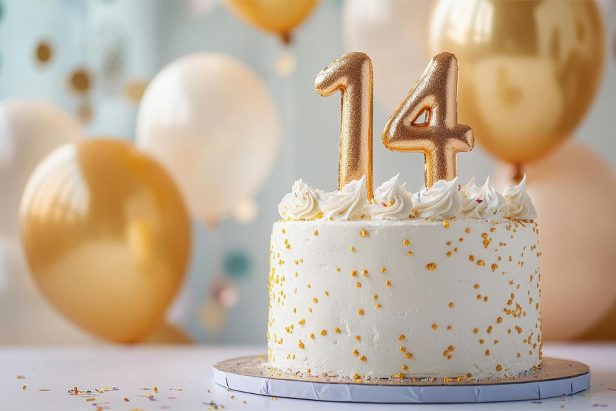 привітання з Днем народження 14 років
