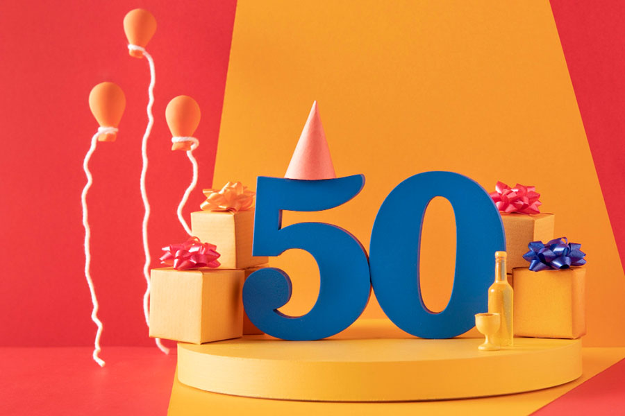 Короткі привітання з 50-річчям